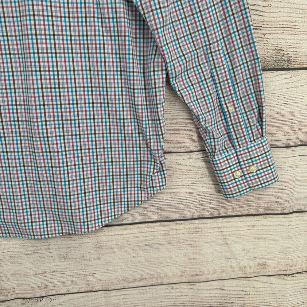 Peter Millar Post Performance Check Woven Dress‎ Shirt Men's M Multicolor - Picture 7 of 13